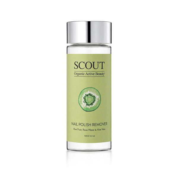 SCOUT Nail Polish Remover with Kiwi Fruit, Rose Water & Aloe Vera 125ml