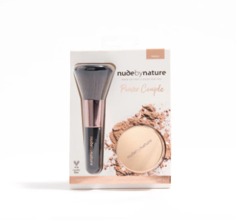 Nude By Nature Power Couple Foundation & Brush Light/Medium