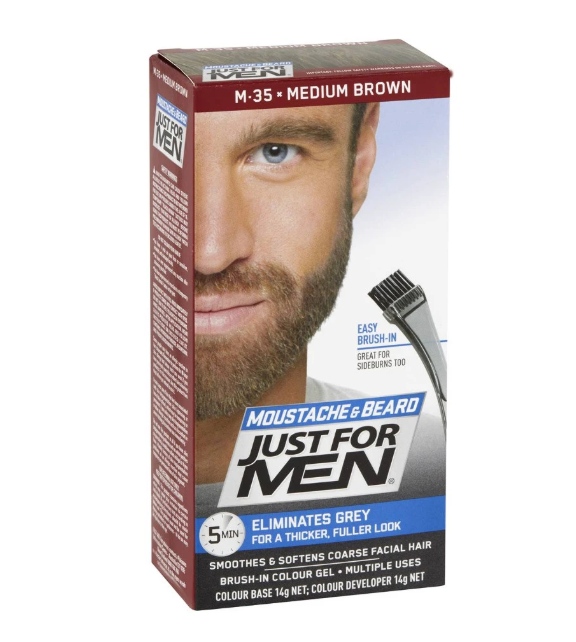 MEN Beard Medium Brown