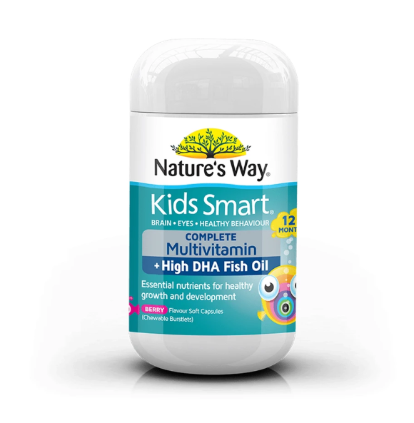 NATURE'S WAY Kids Smart Complete Multivitamin + High DHA Fish Oil 50's