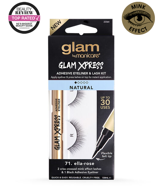 M'CARE Glam Xpress Adhesive Eye Liner & Lash Kit - Ella-Rose #71
