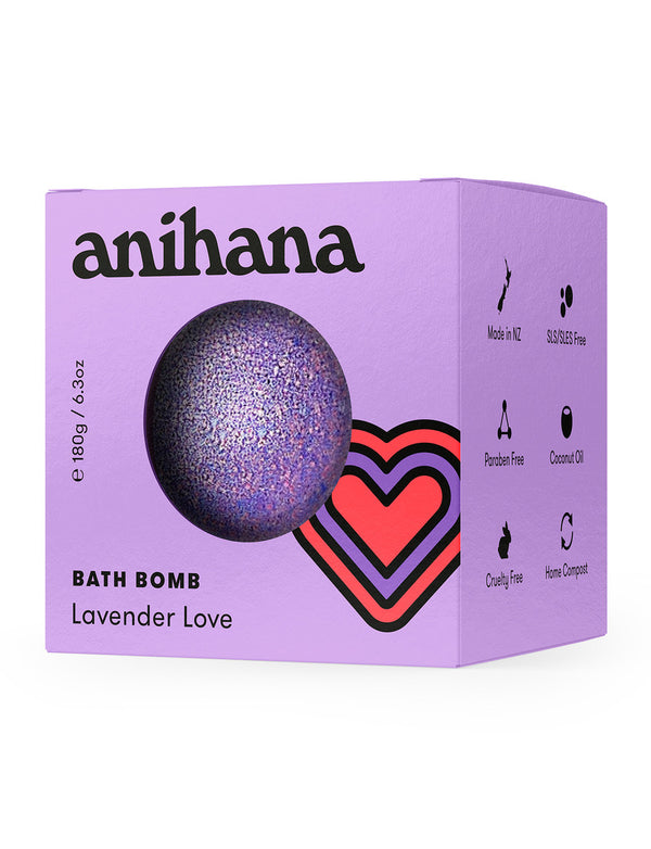 anihana Bath Bomb Lavendar Love 180g