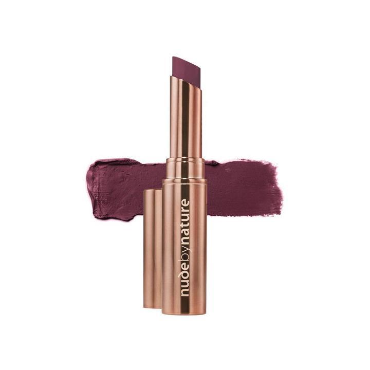 Nude By Nature Creamy Matte Lipstick 10 Aubergine