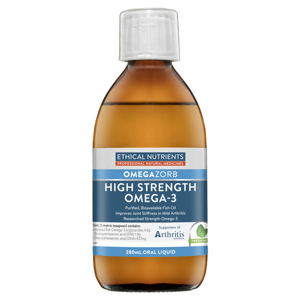 Ethical Nutrients Hi-Strength Liquid Fish Oil Mint 280ml