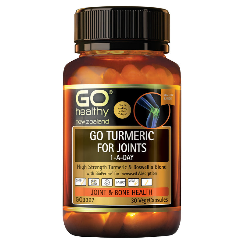 GO Turmeric for Joints 1ADay 30Vcap