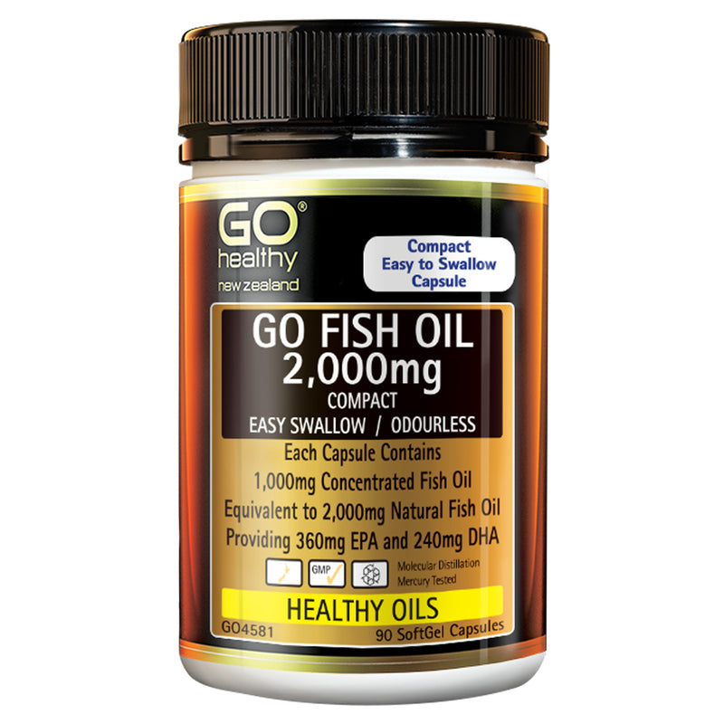 GO Fish Oil 2000mg Odourless 90caps