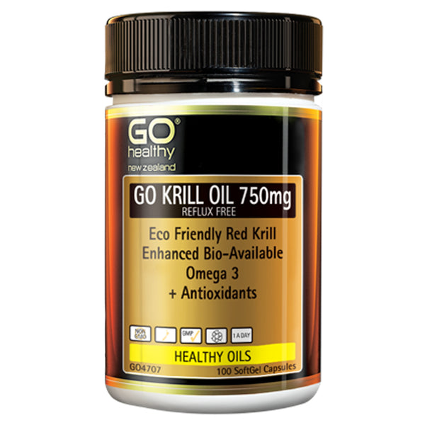 GO Krill Oil 750mg Reflux Fr. 100cp