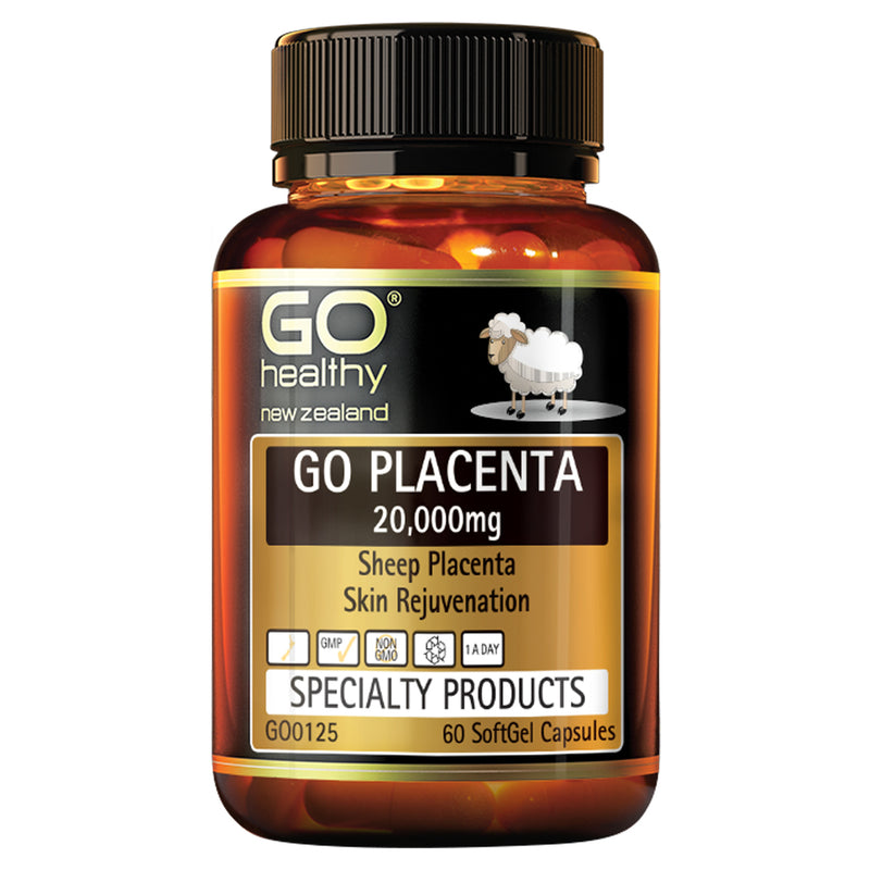 GO Placenta 20000mg 60 S/Gel Cap