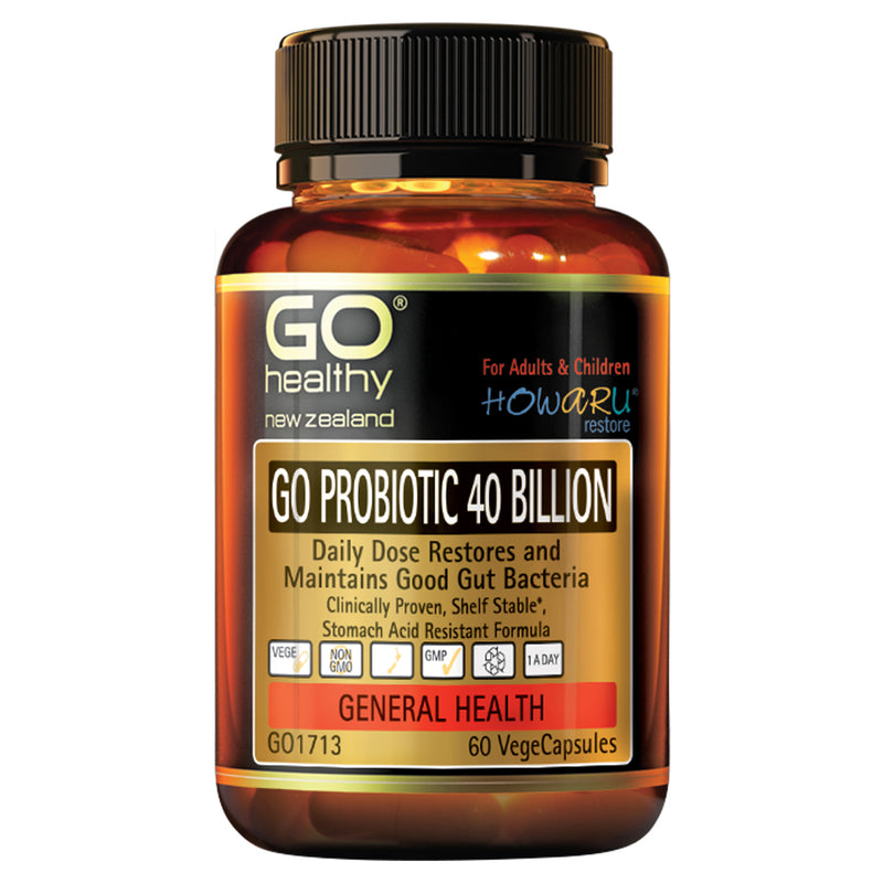 GO Probiotic 40B HOWARU Restore 60