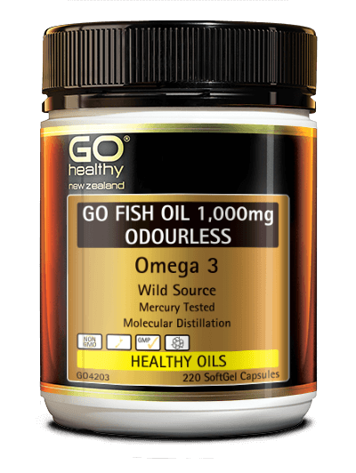 GO Fish Oil 1000mg Odourless 90caps