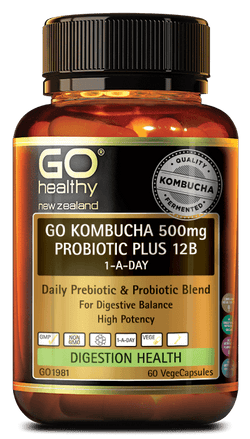GO Kombucha 500mg Probiotic+ 12B 60s