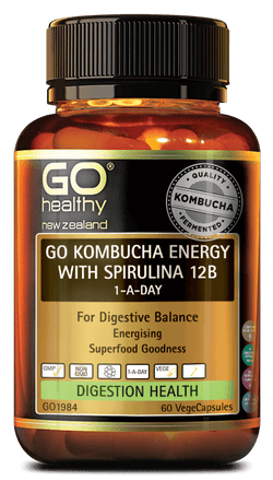 GO Kombucha Energy Spirulina 12B 60s