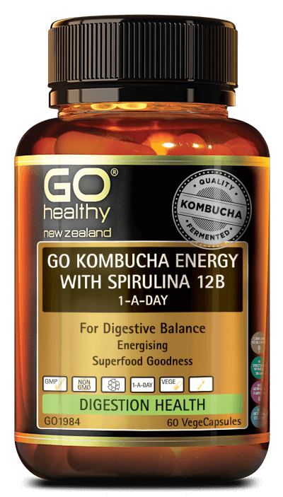 GO Kombucha Energy Spirulina 12B 60s