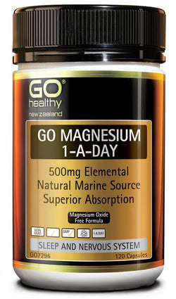 GO Magnesium 1-A-Day 500mg 120caps