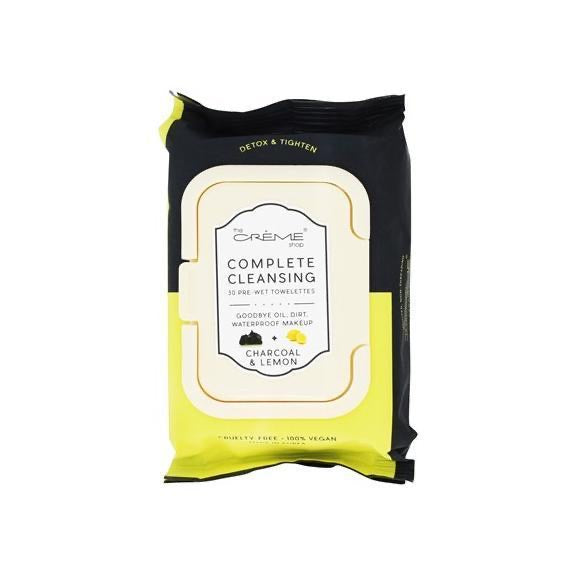 The Creme Shop Cleanse Towelette Charcoal Lemon 30pk
