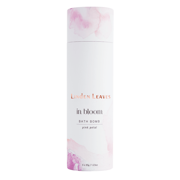 Linden Leaves In Bloom Pink Petal Bath Bombs 4x35g