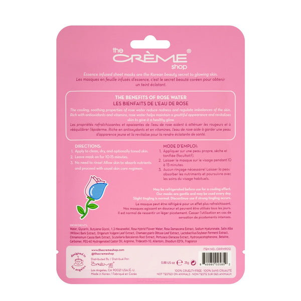 The Creme Shop Face Mask Rose Water Oil