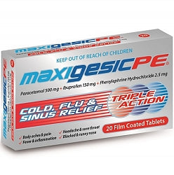 MAXIGESIC PE Cold Flu&Sinus Relf 20