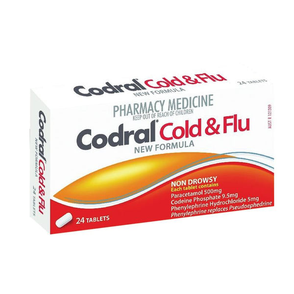 Codral PE Cold & Flu Tablets 24 Pack (Codeine-Free)