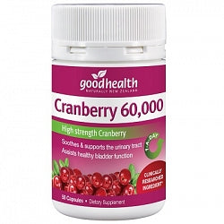 GOOD HEALTH Cranberry 60000mg 50 Capsules