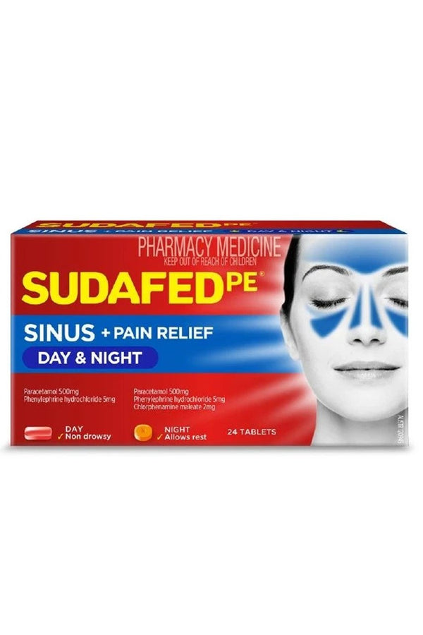 SUDAFED PE Sinus Day/Night Relief 24