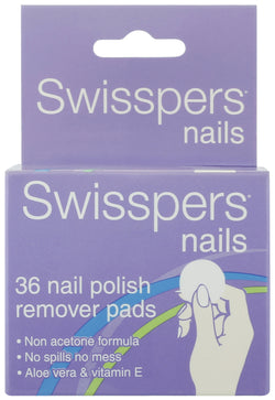 SWISSPERS Nail Polish Remover Pads 36s