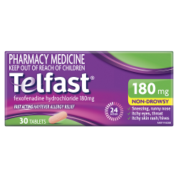 TELFAST Tablets 180mg 30s