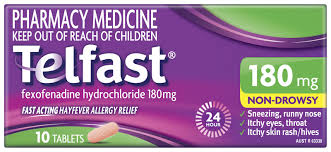 TELFAST Tablets 180mg 10s